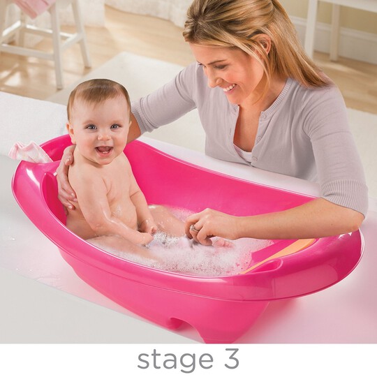 Splish N' Splash Newborn To Toddler Tub - Pink image number 4